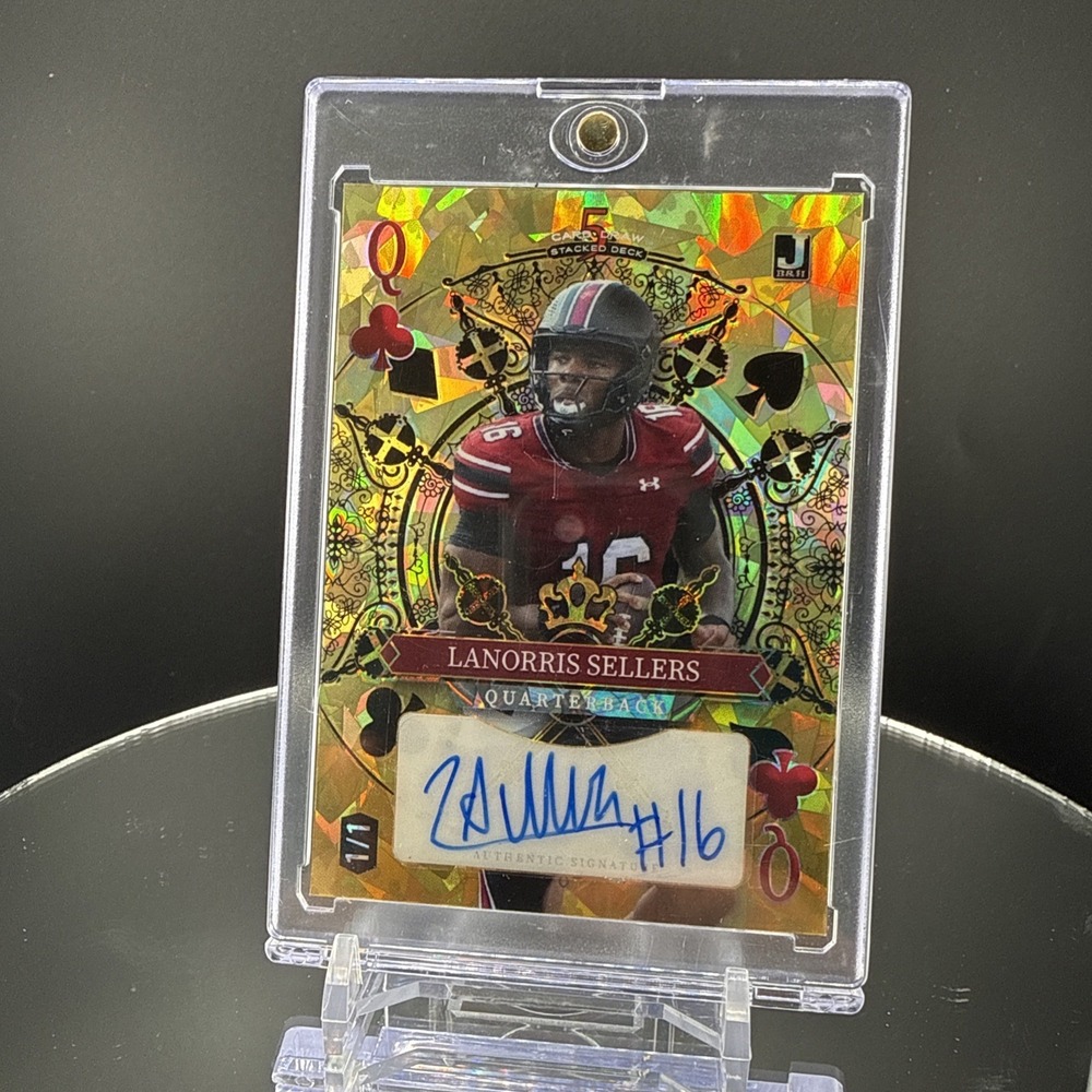 2024 Wild Card Lanorris Sellers Auto 1/1 Gold Queen 5 Card Draw Autographed